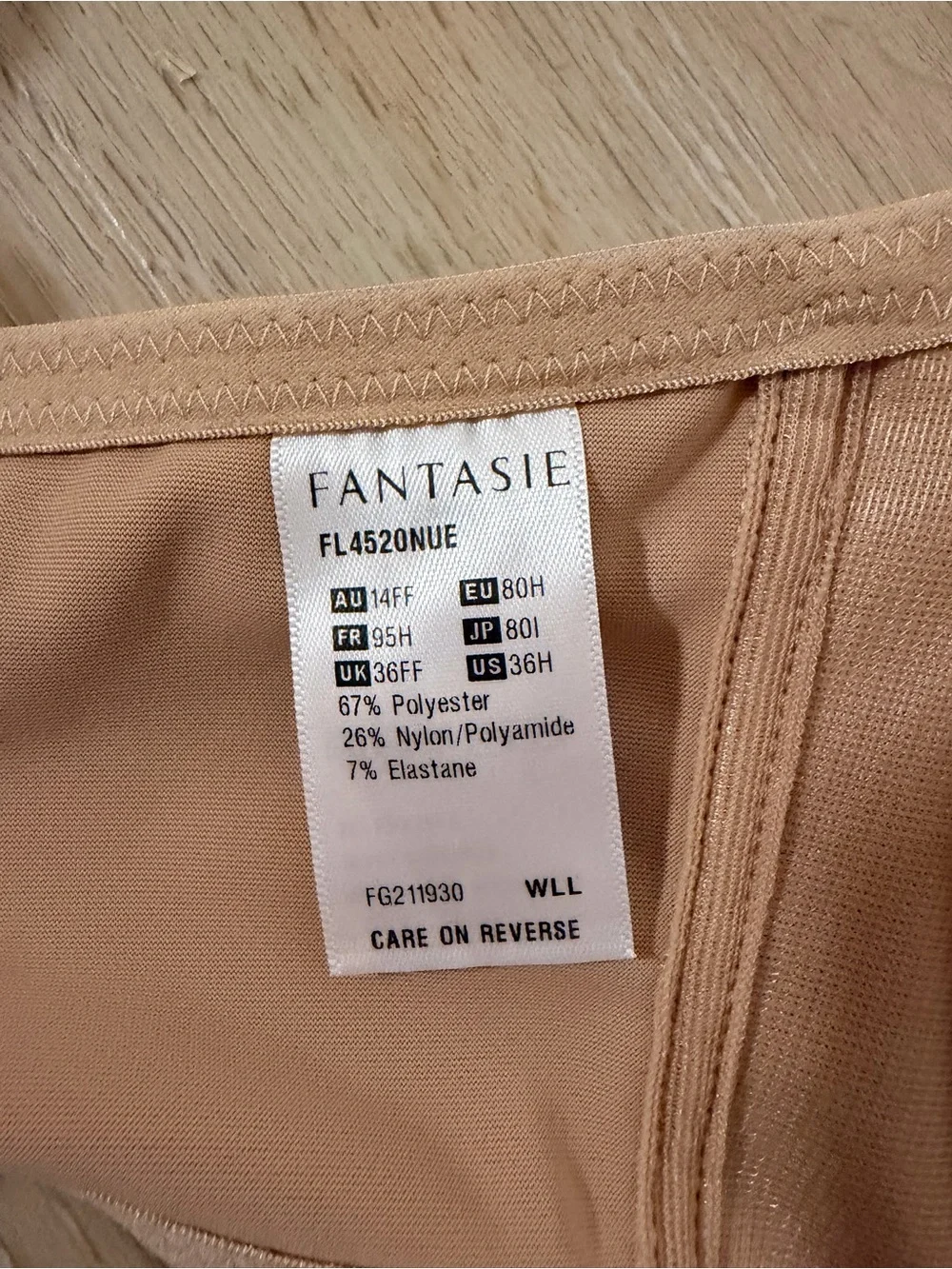 Fantasie Nude/Tan Seamless Underwire T-Shirt Bra